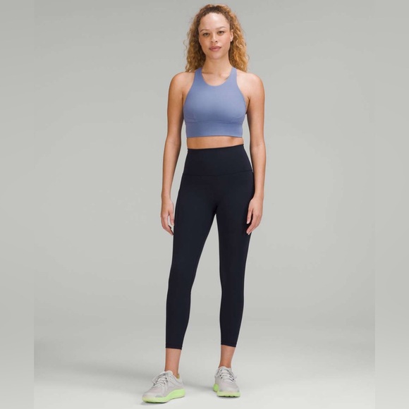 Lululemon Wunder Train Longline Bra *Medium Support* Water Drop sz 4 - Picture 2 of 7